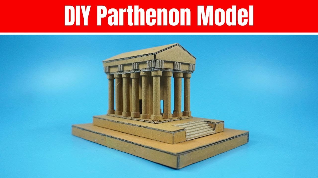 How to Build the Parthenon Model with Cardboard | DIY Cardboard Parthenon