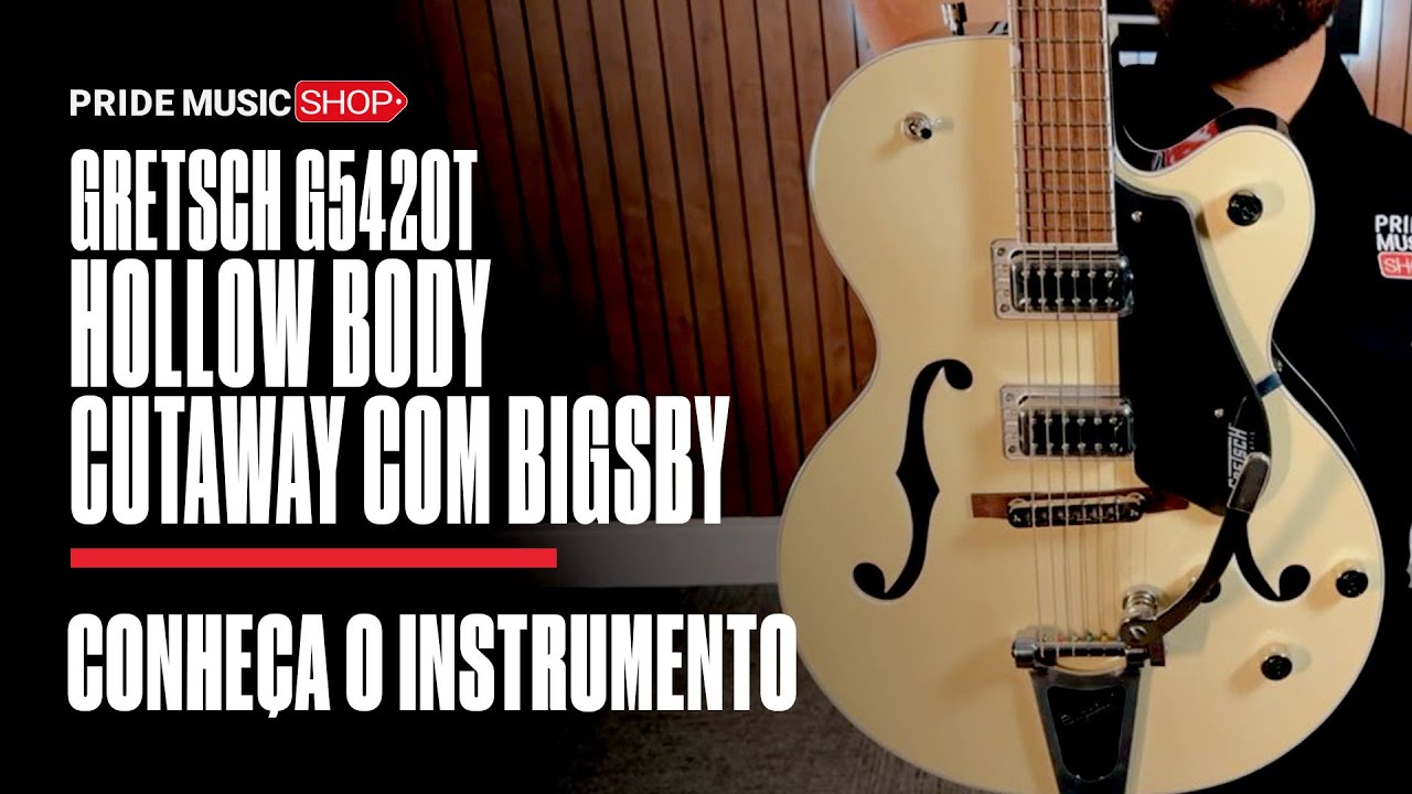 Gretsch G5420T Hollow Body Cutaway w Bigsby | timbre clássico Gretsch e visual icônico