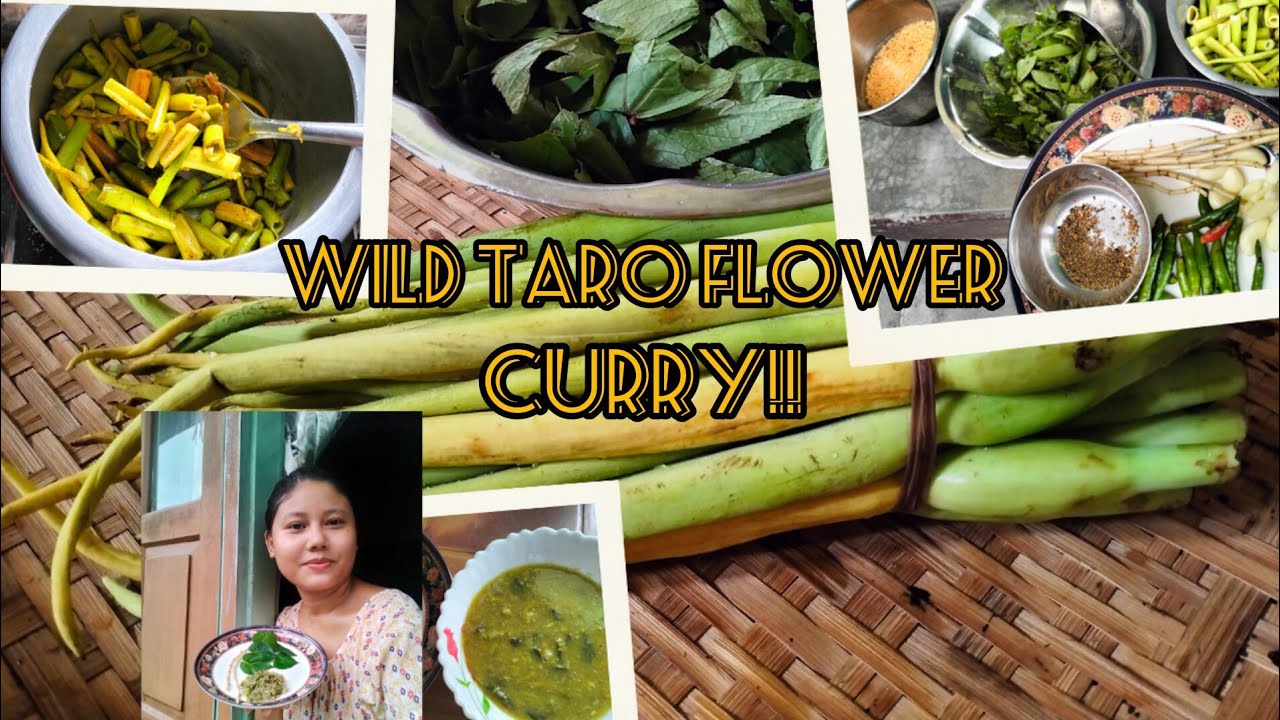 Wild Taro flower Curry!! (Thaso bibar ni wngkri)