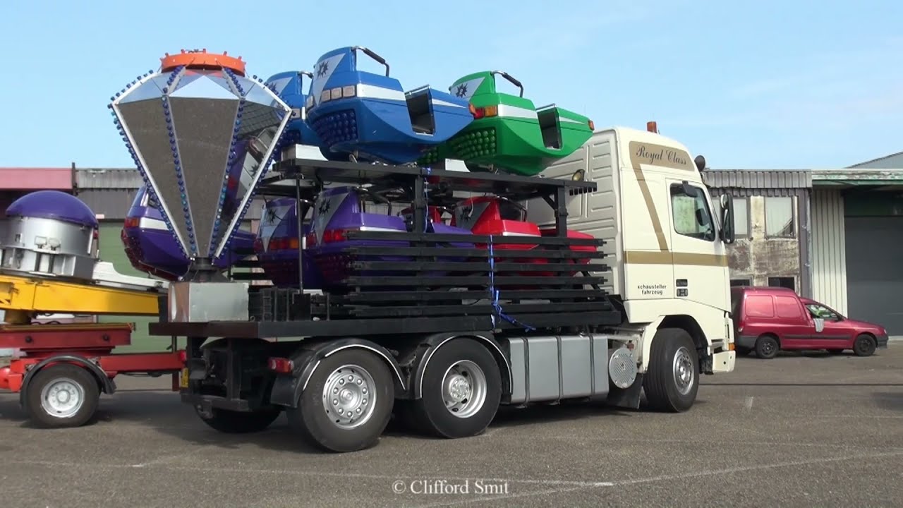 Mega kermis Beverwijk 2021 Transport en opbouw deel 3