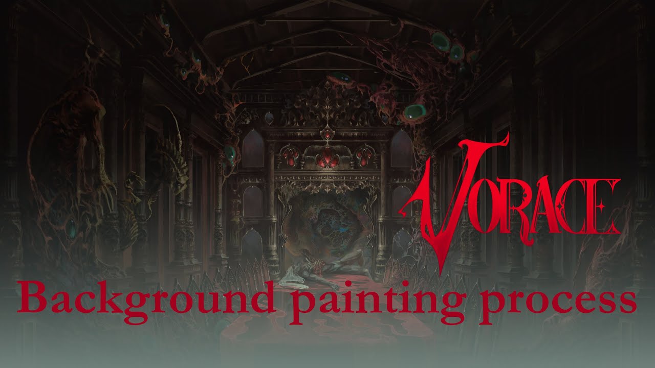 VORACE - background painting process #02