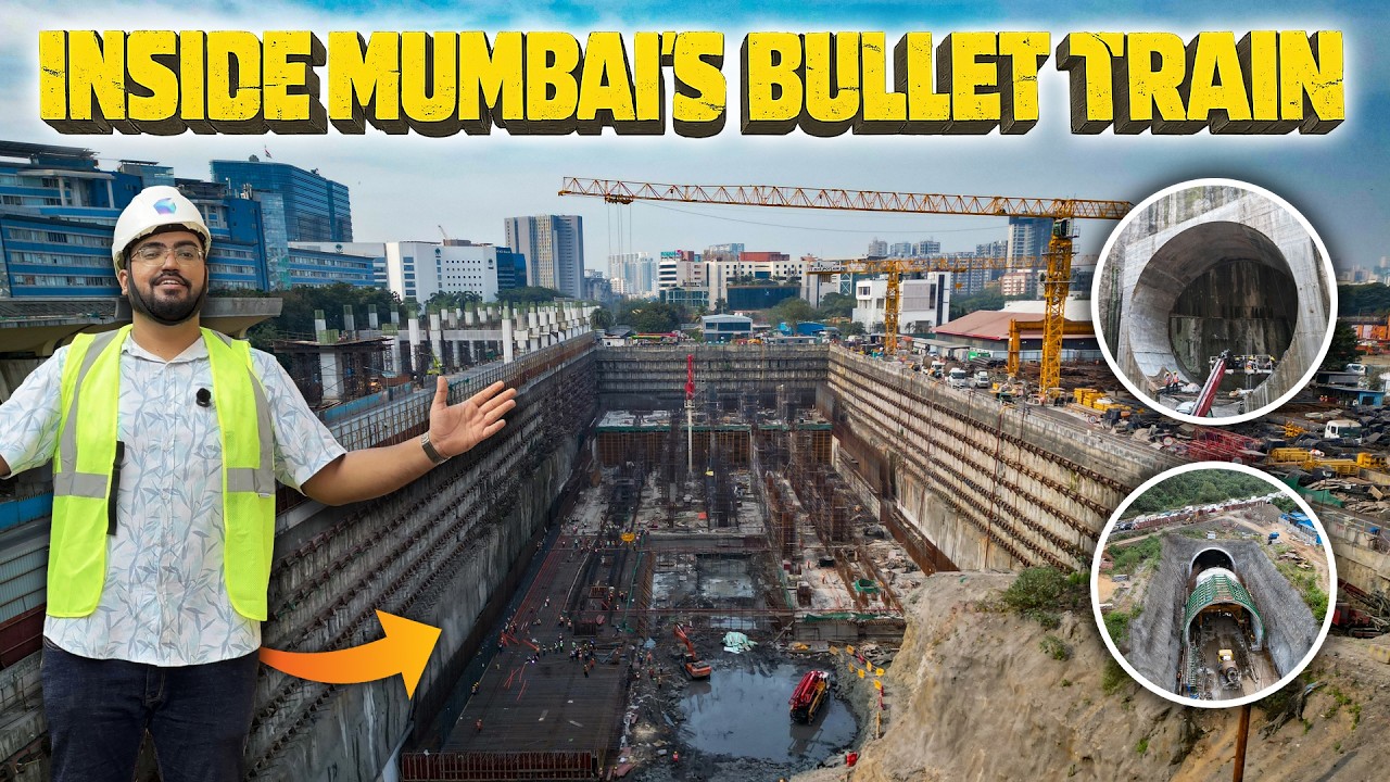 What the Bullet Train Site Looks Like Inside || Mumbai - Ahmedabad || मुंबई - अहमदाबाद बुलेट ट्रेन