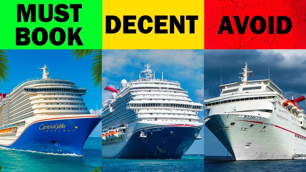 Ranking EVERY Carnival Cruise Ship (Worst to Best!)