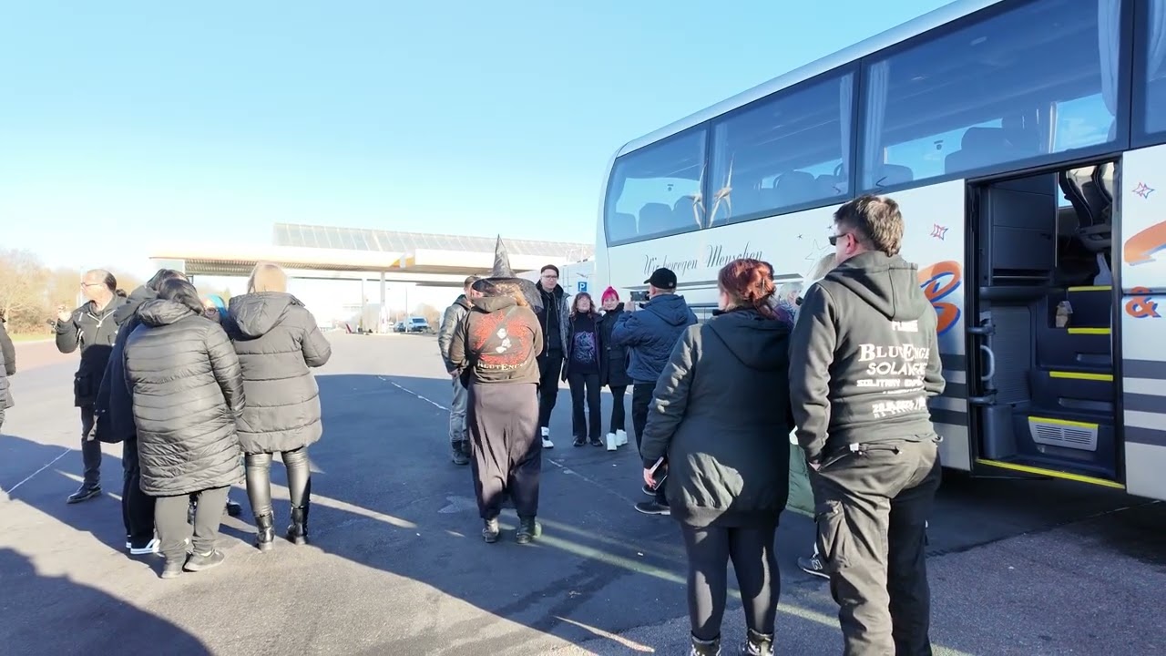 Blutengel V.I.P. Busfahrt nach Erfurt ein kleiner ausschnitt 2. #concert #gothclub #goth