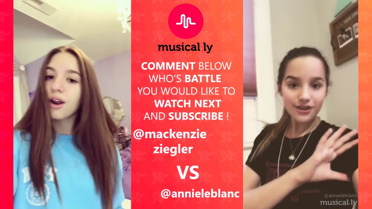 Mackenzie Ziegler vs Annie  Leblanc Musically Compilation 2018