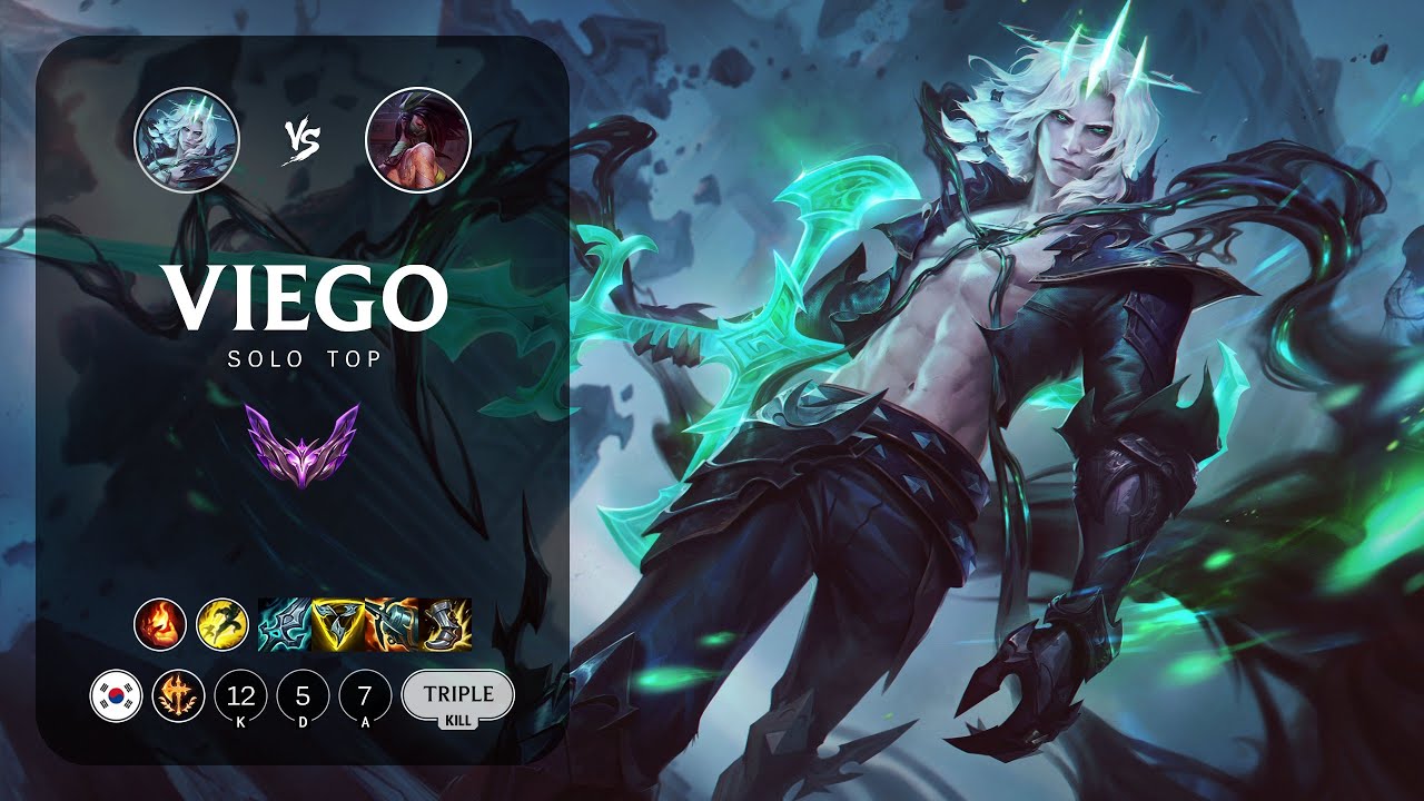 Viego Top vs Akali - KR Master Patch 13.16