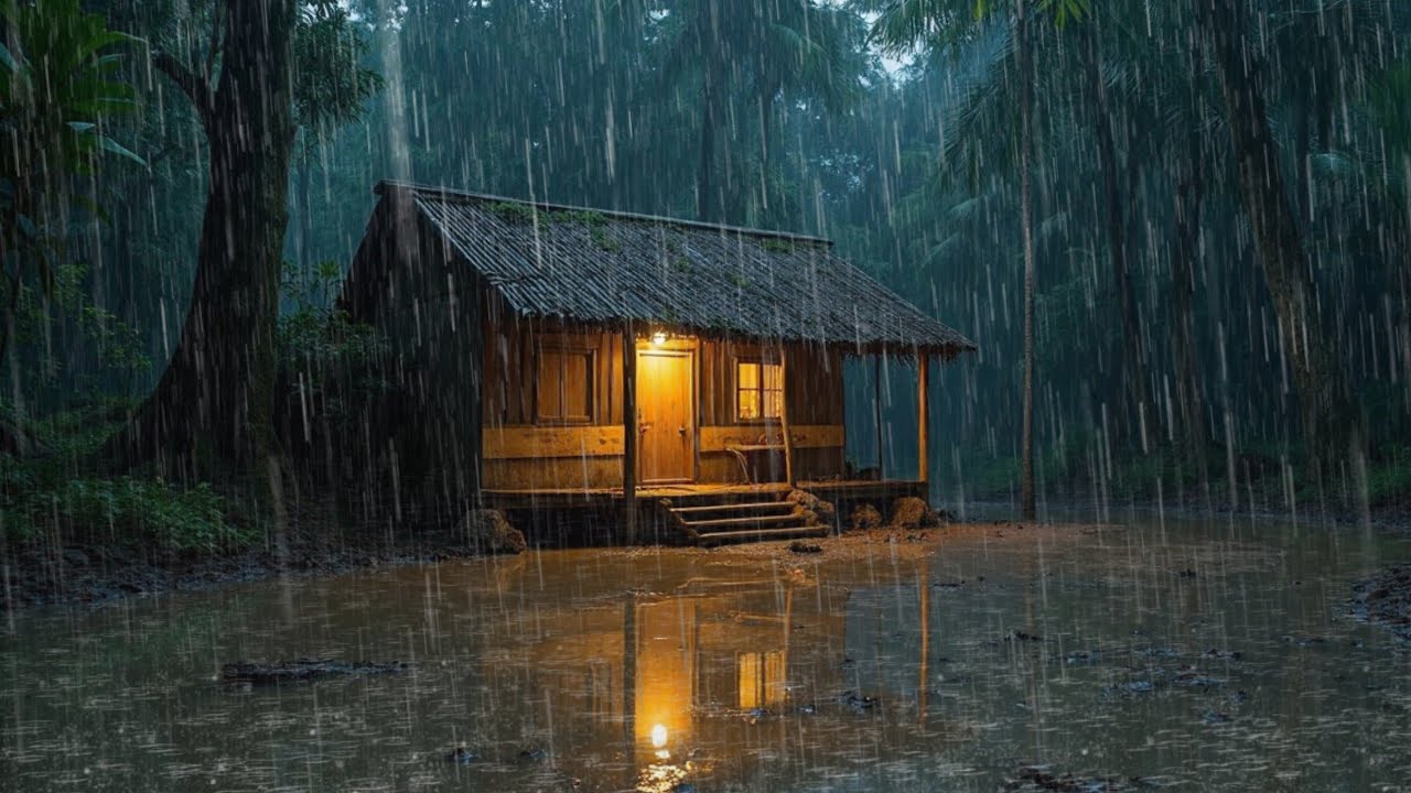 99% Fall Asleep in Minutes 🌧️ | Relaxing Rain & Thunder Sounds for Deep Sleep (No Ads)