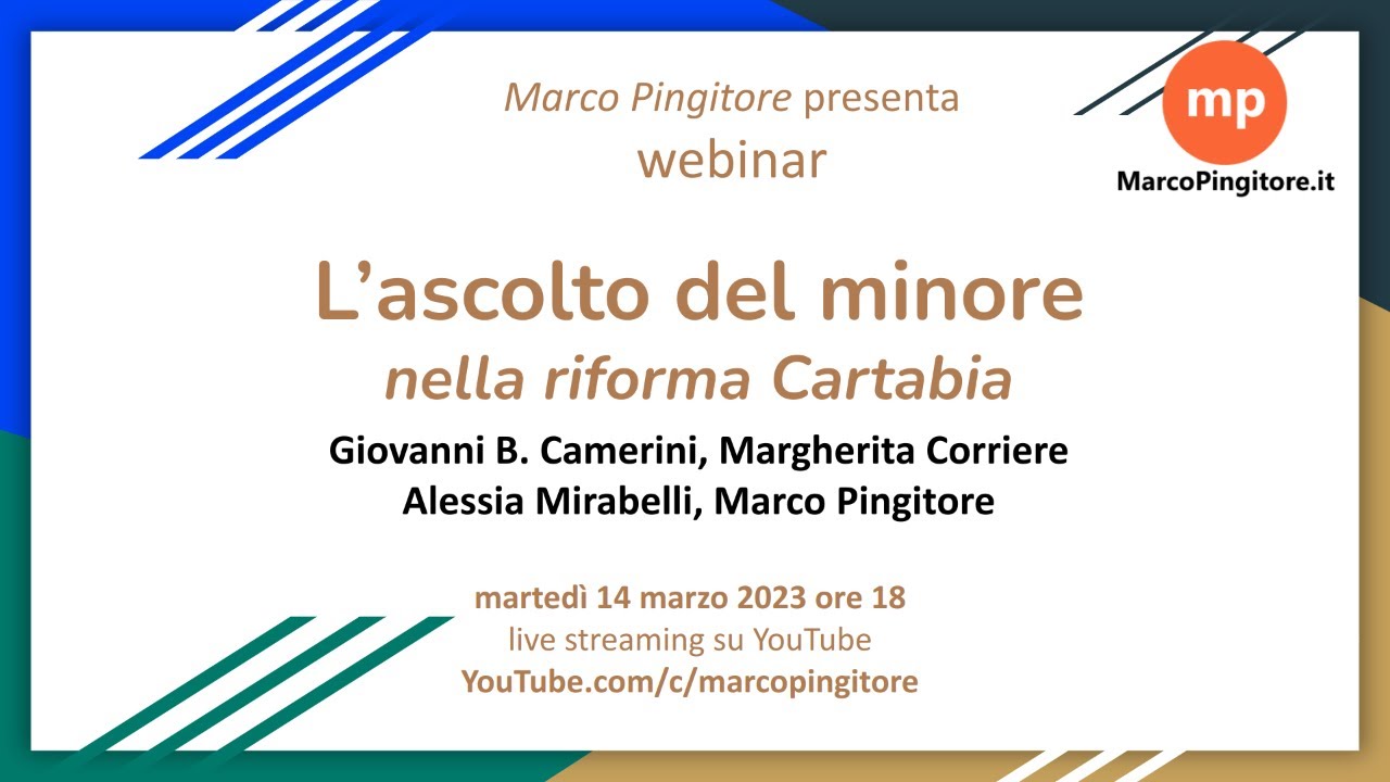 L'ascolto del minore nella riforma Cartabia