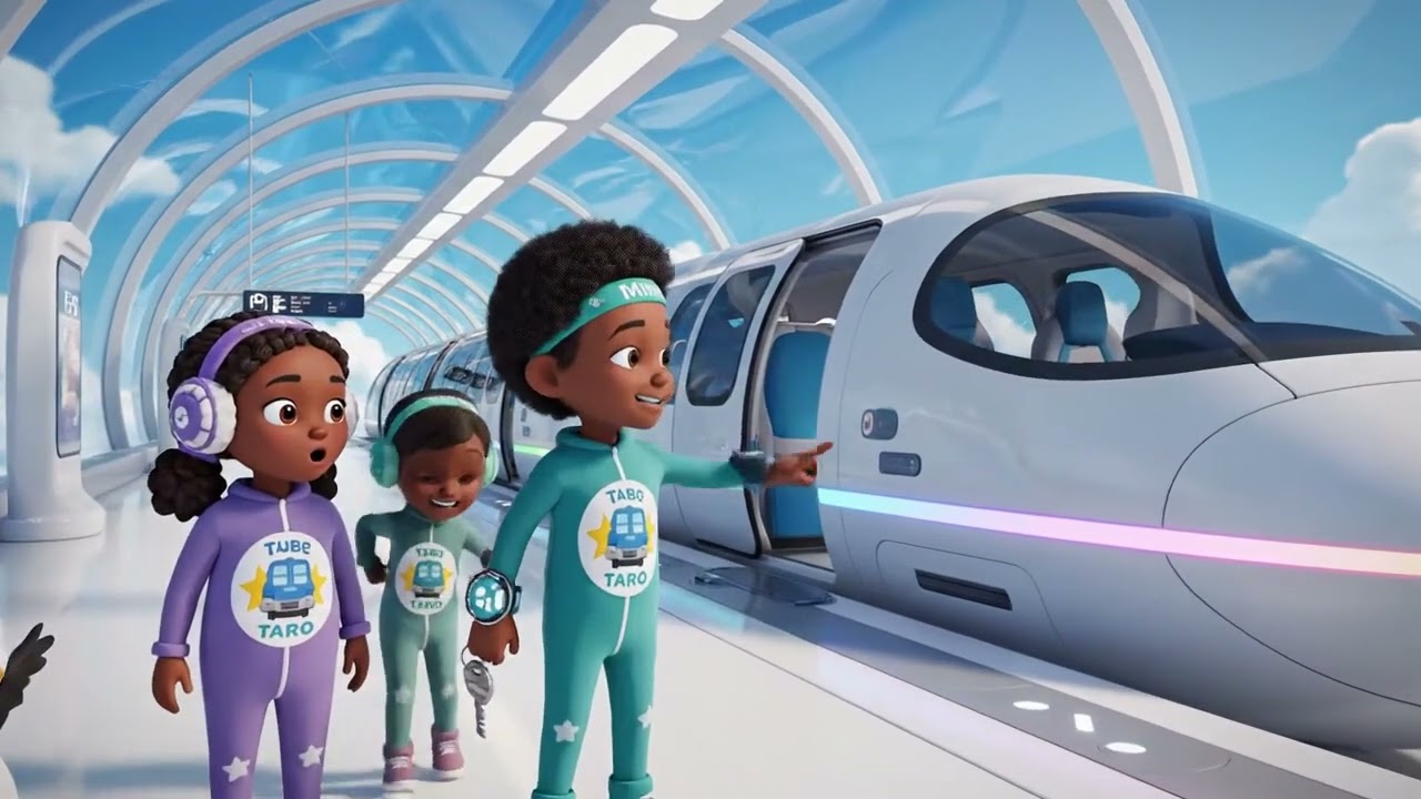 Kiko’s Future Transit Adventure | Air Taxi, Hyper-Speed Train, Wings & Helicopter Rescue