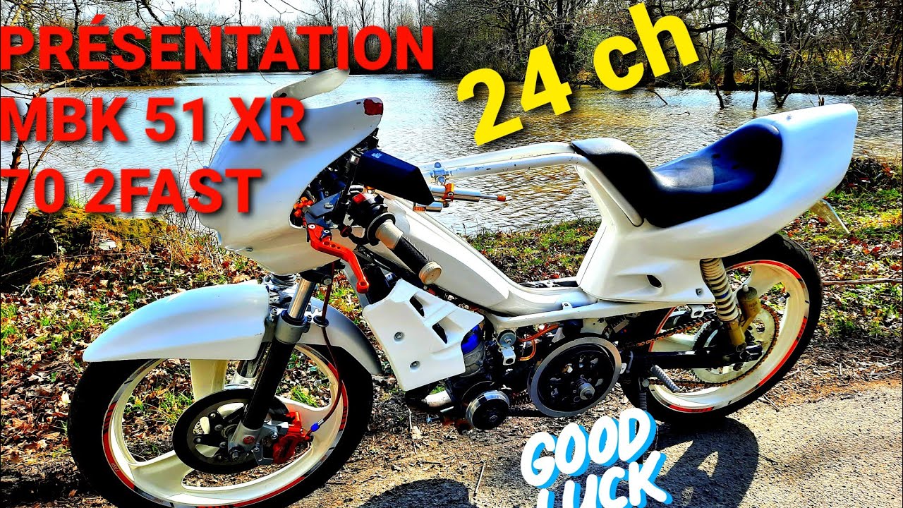 Présentation MBK 51 Hybride 70 2fast...24ch + Run