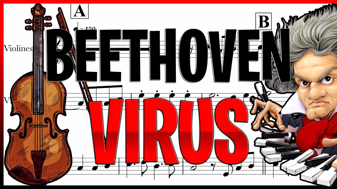 Beethoven Virus partitura violino/ partitura violín / violin sheet - easy violin sheet /