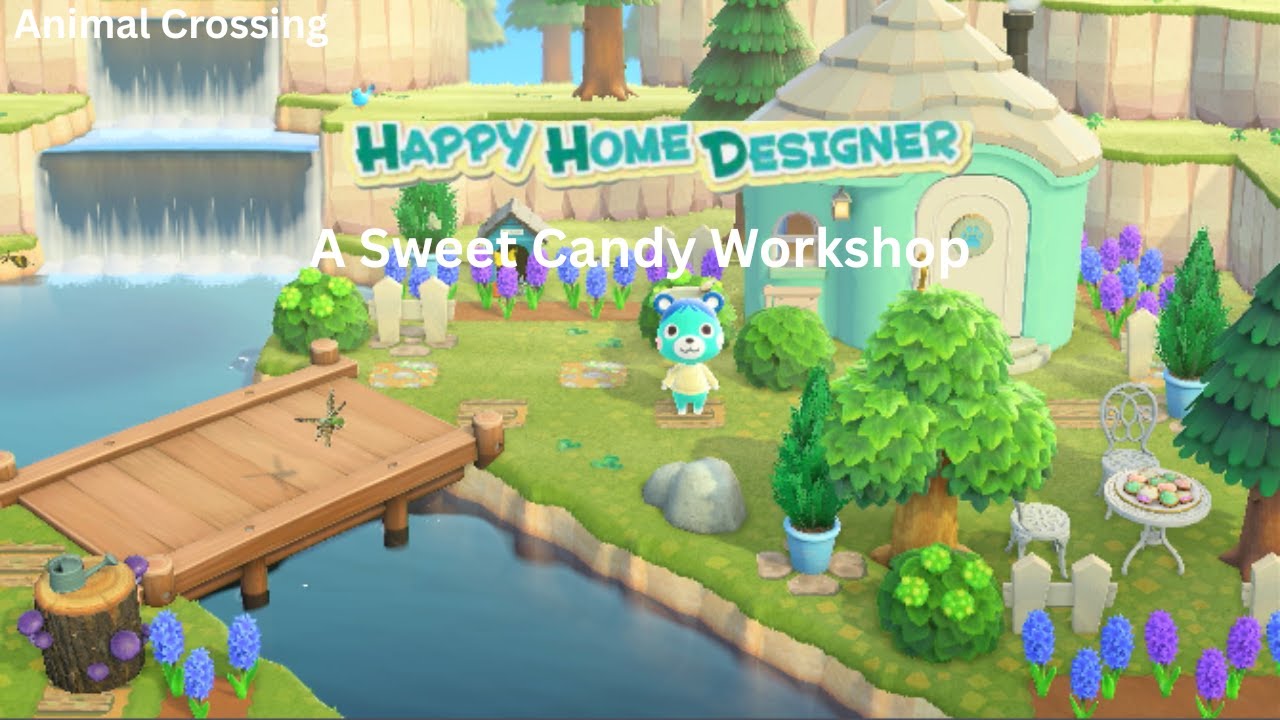 A Sweet Candy Workshop for Bluebear! Animal Crossing New Horizons, Happy Home Paradise.