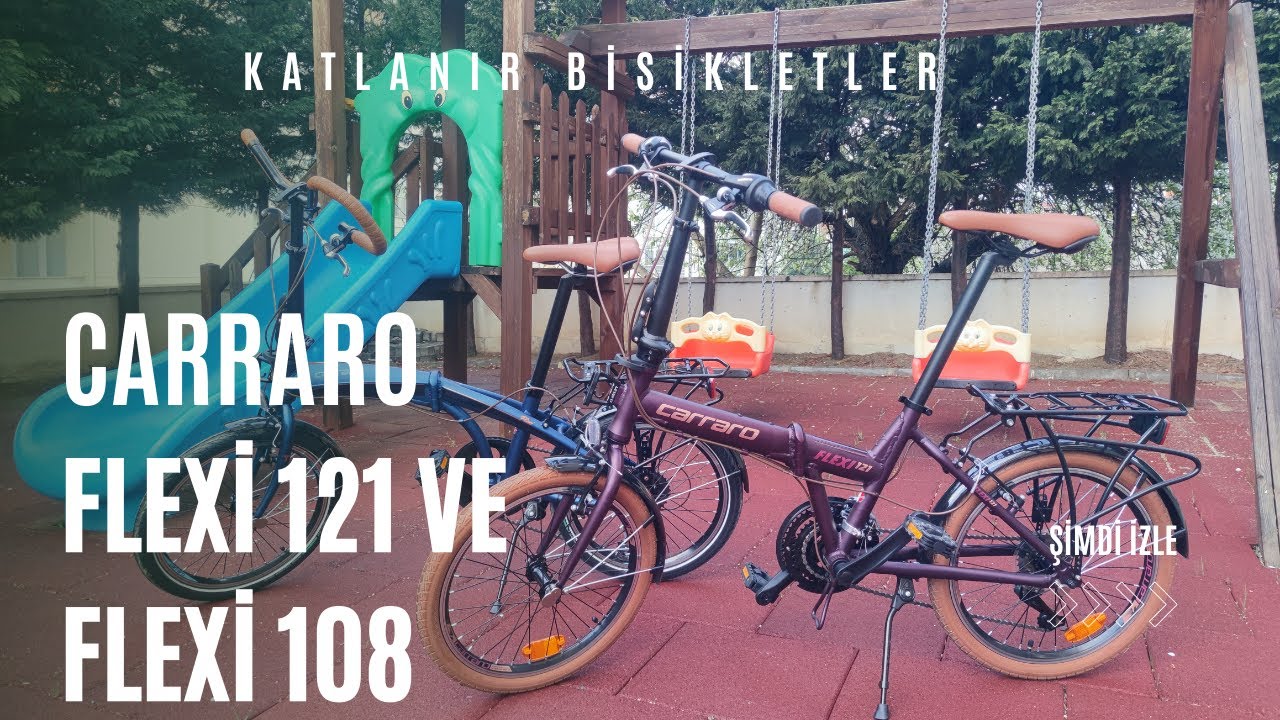 Carraro Katlanır Bisikletler: Flexi 121 ve Flexi 108 Comfort