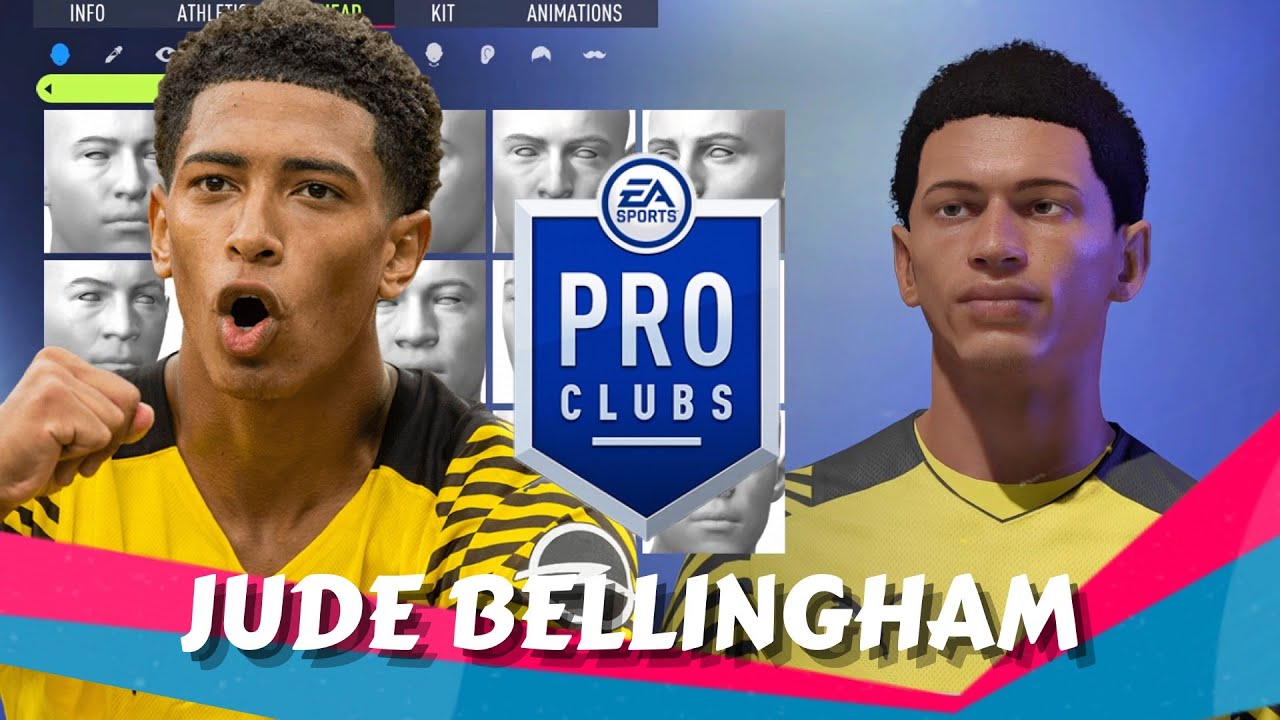 FIFA 22 Jude Bellingham Pro Clubs Creation