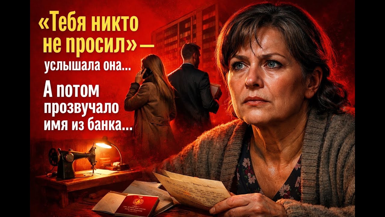 «Тебя никто не просил» — услышала она… А потом прозвучало имя из банка…