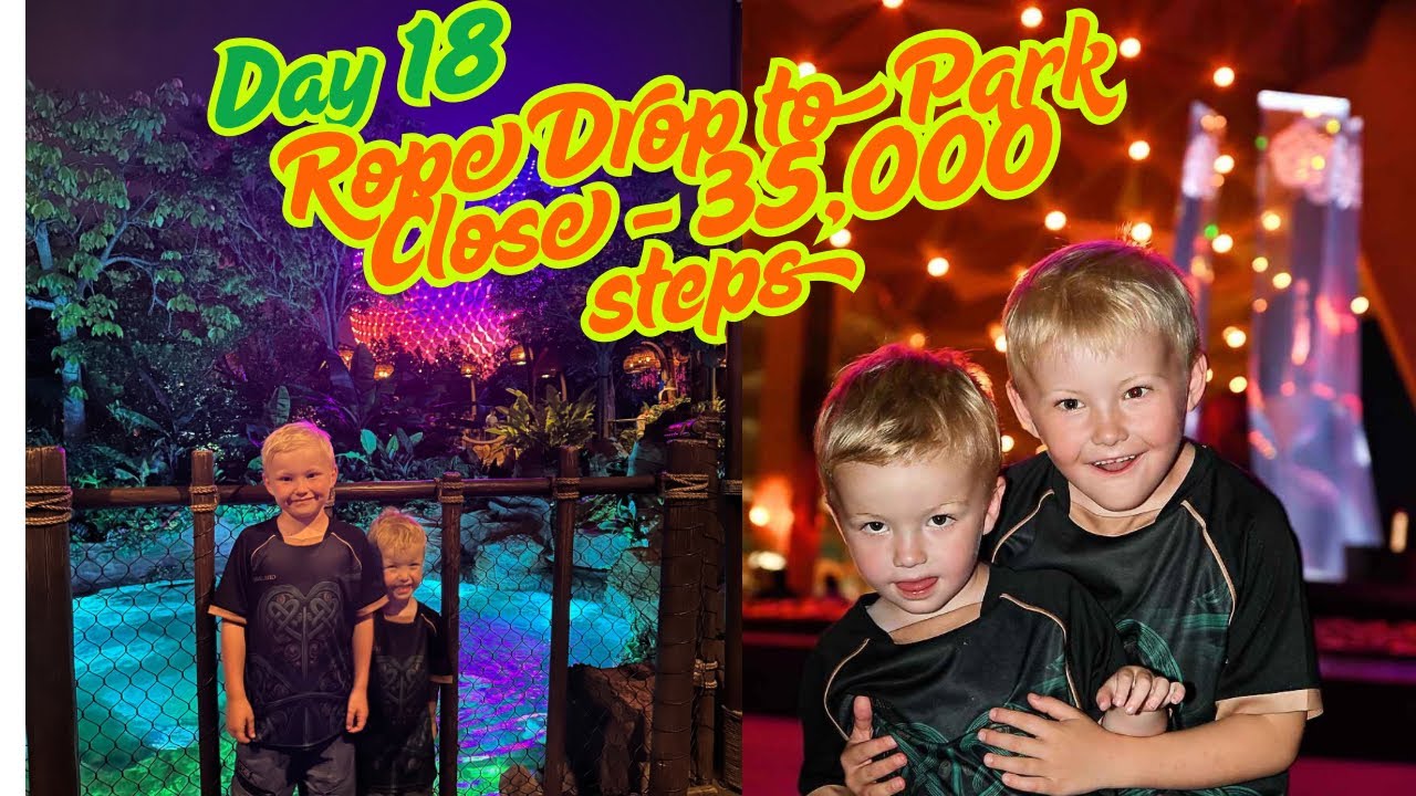 Walt Disney World - Rope Drop at Magic Kingdom to Park Close at Epcot - 35,000 steps!  