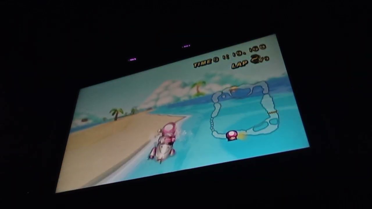 Mario Kart Time Trials GBA Shy Guy Beach: Toadette 