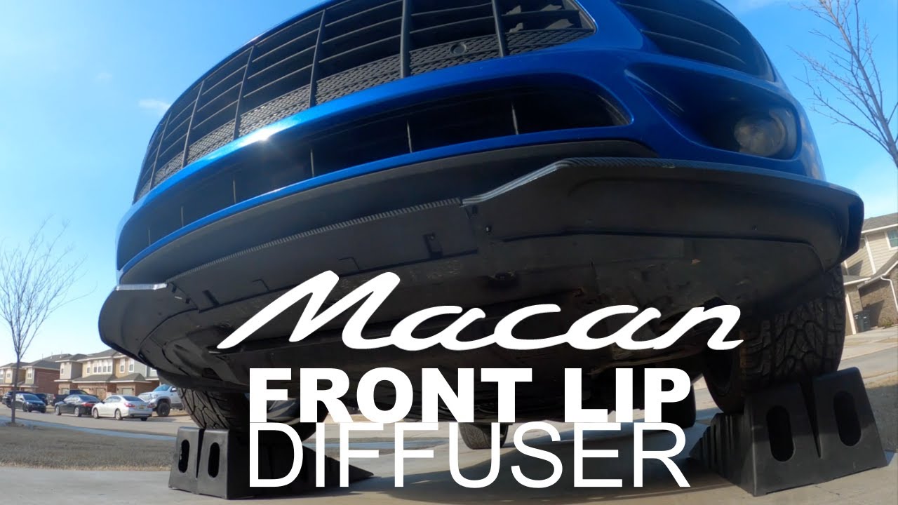 Fitting an Audi Front Lip Diffuser to a Porsche Macan - DIY How to