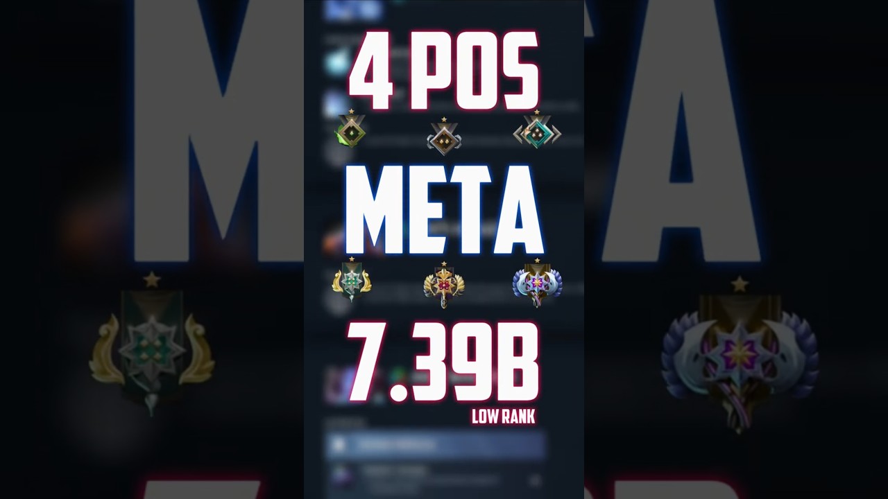 4 POS META 7.39b (для low рангов) #dota2 #meta #4pos #7patch39b #newpatch #lowrank #lowmmr