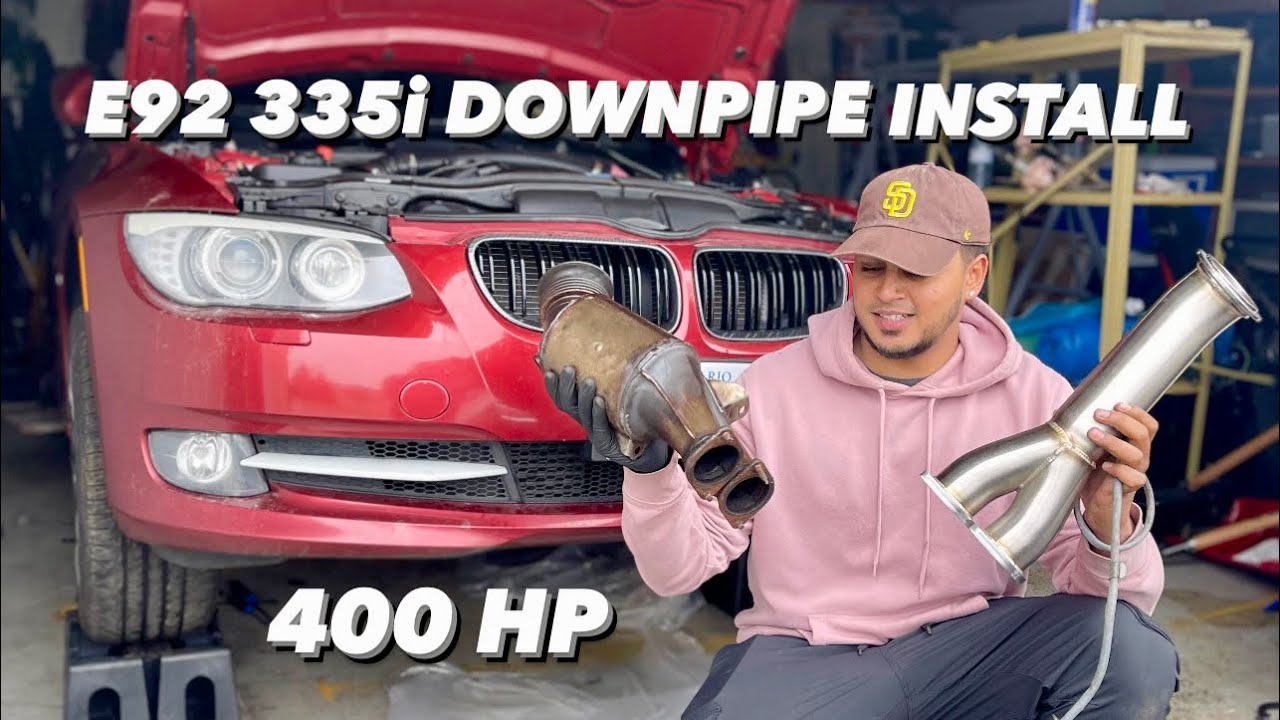 Установка выпускного коллектора на BMW E92 335i N55
