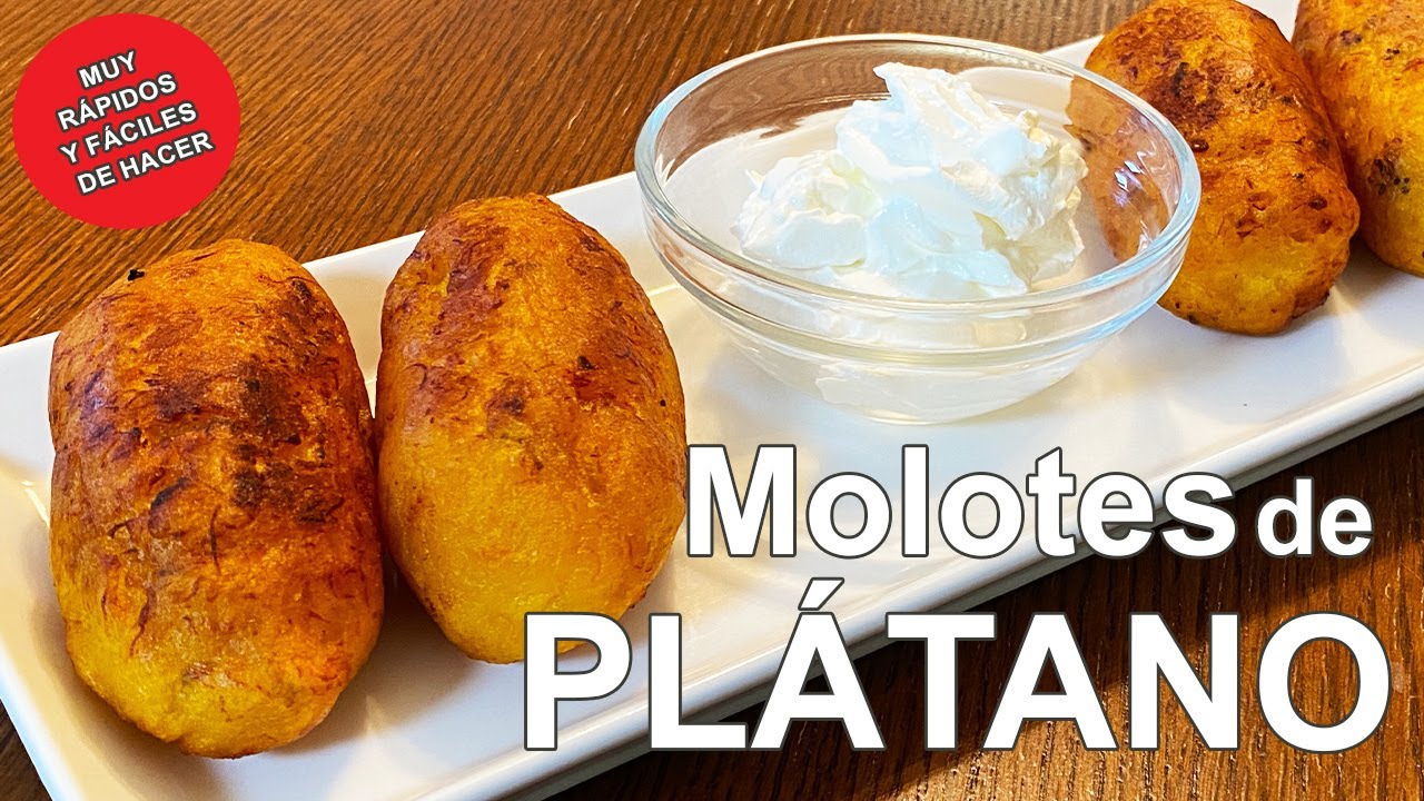 Molotes de Plátano Rellenos de Queso
