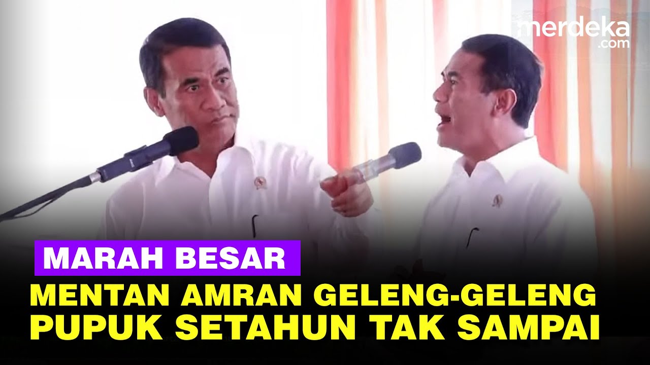 Mentan Amran Marah Geleng-Geleng Dicurhati Kades, Pupuk Dikirim Setahun Tak Sampai