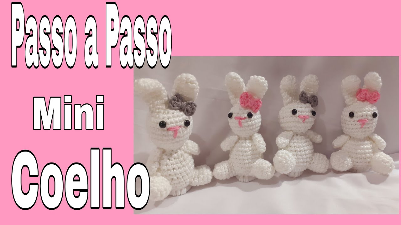 Mini coelho de Páscoa  amigurumi, Passo a passo!