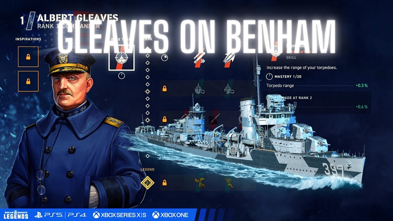The Benham with Albert Gleaves | World of Warships: Legends