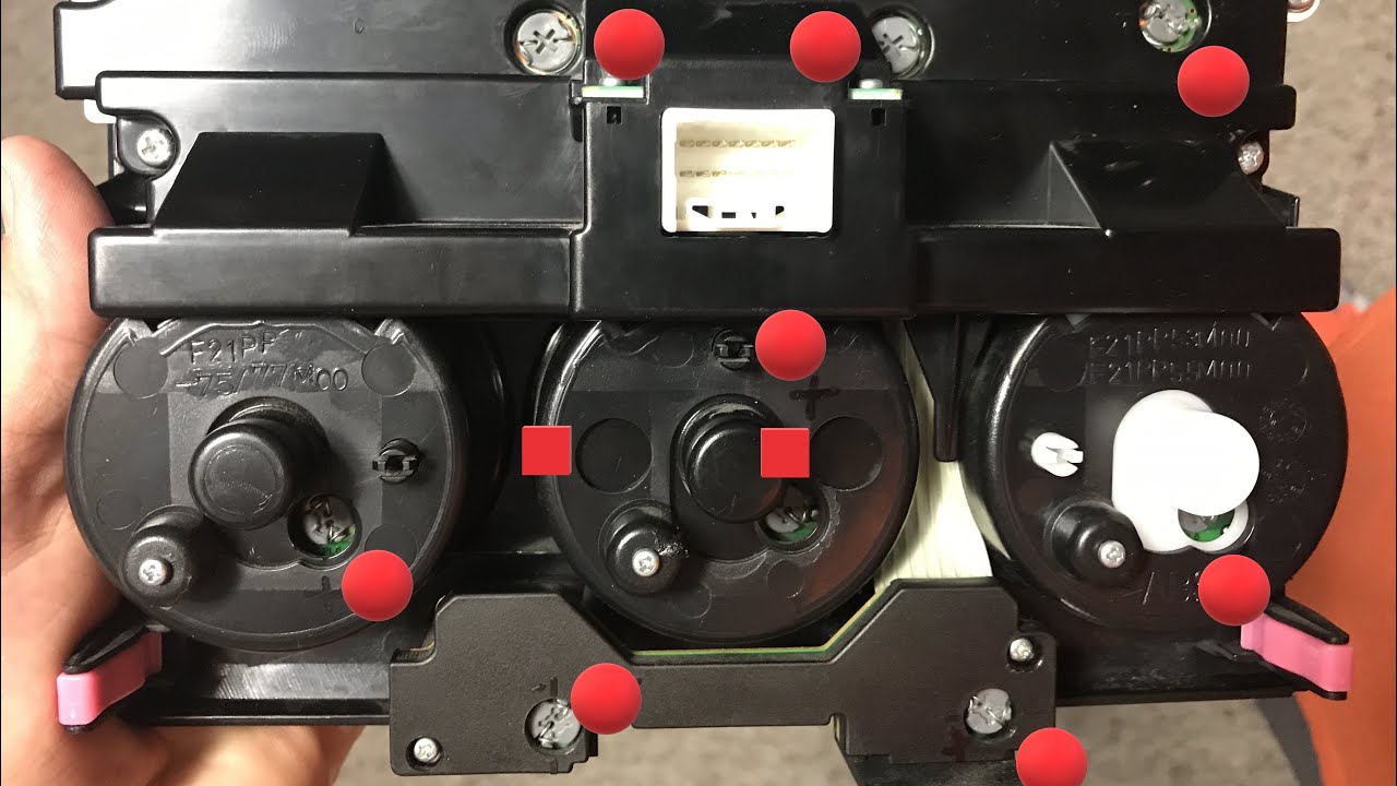 Part 1 2003-2009 4runner HVAC reverse polarization and Button LED bulb swap