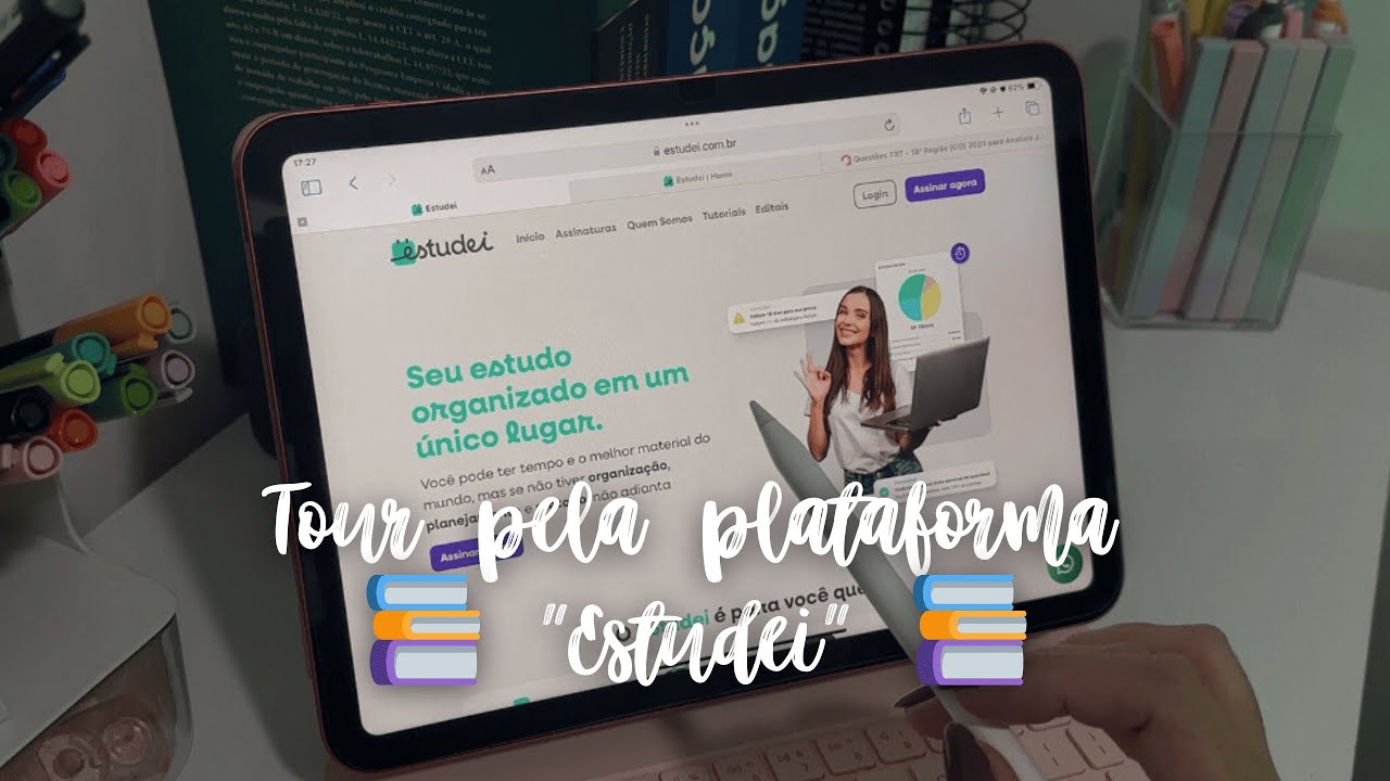 PLATAFORMA PARA REVOLUCIONAR SEUS ESTUDOS: ESTUDEI - MOSTRANDO TUDO SOBRE ELA! 💚👩‍💻📚🎯