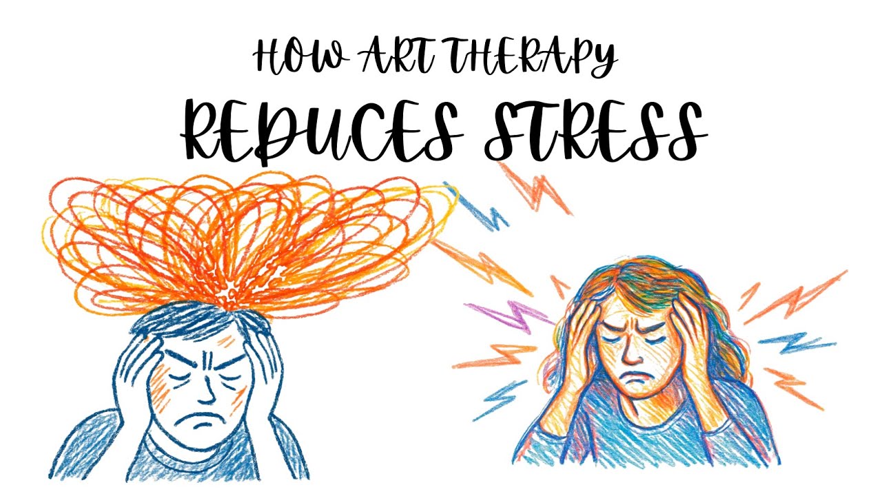 How Art Therapy Reduces Stress | A Gentle Hand-Drawn Explainer