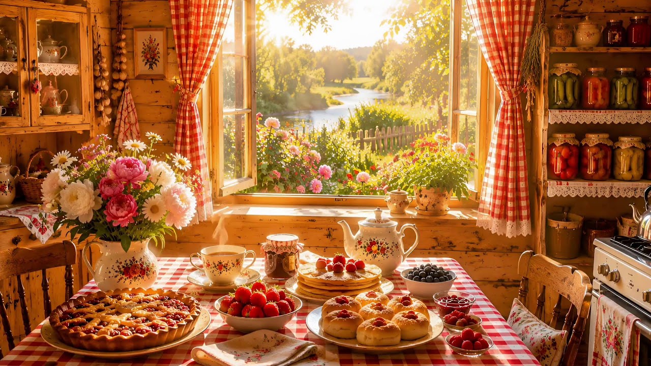 Cozy Jazz & Fresh Pastries 🥐  Breakfast in the Countryside 🔴 LIVE