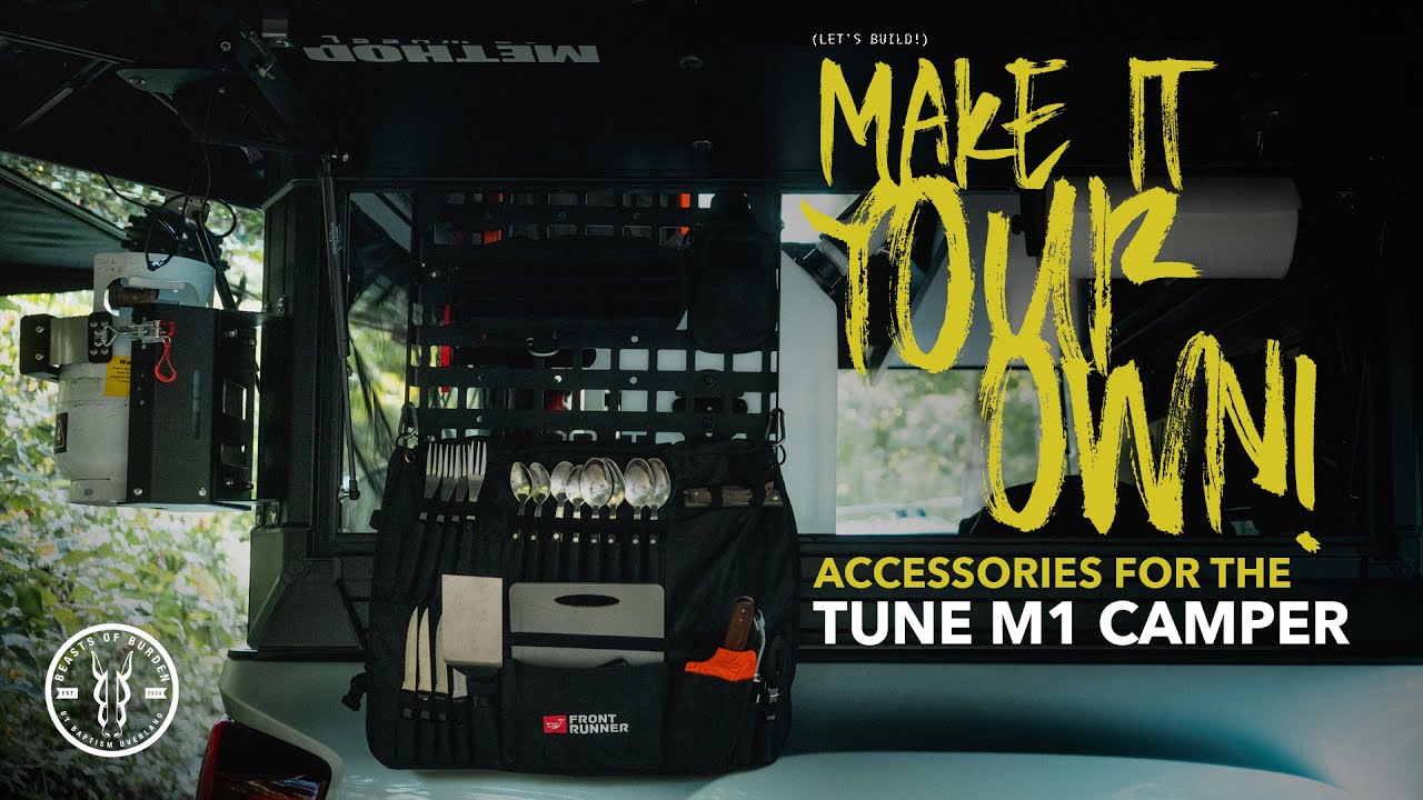 Accessory Guide for your TUNE M1 Camper!