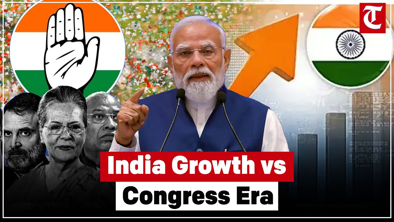 PM Modi highlights India&rsquo;s massive growth journey vs &ldquo;Congress Growth Rate&rdquo;