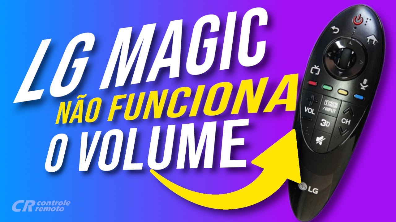 Controle remoto LG Magic não funciona o botão de volume! Dá para consertar?