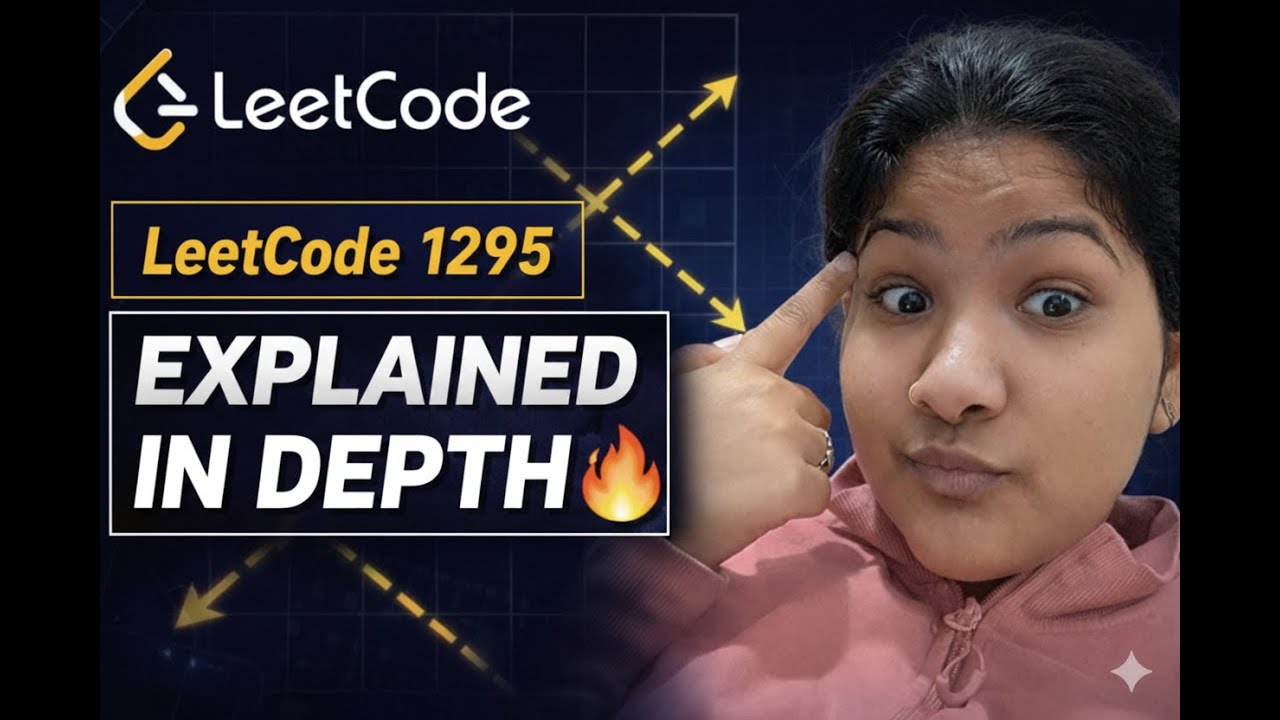 LeetCode 1295 Explained | Find Numbers with Even Number of Digits | Step-by-Step