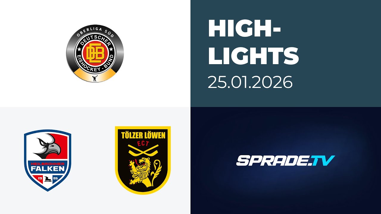 25.01.2026 - Highlights - Heilbronner Falken vs. Tölzer Löwen