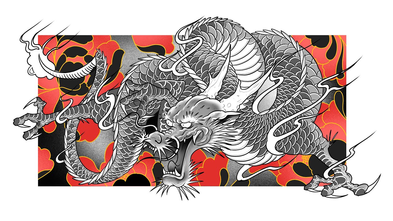 JAPANESE DRAGON TUTORIAL 3 | Step by Step drawing