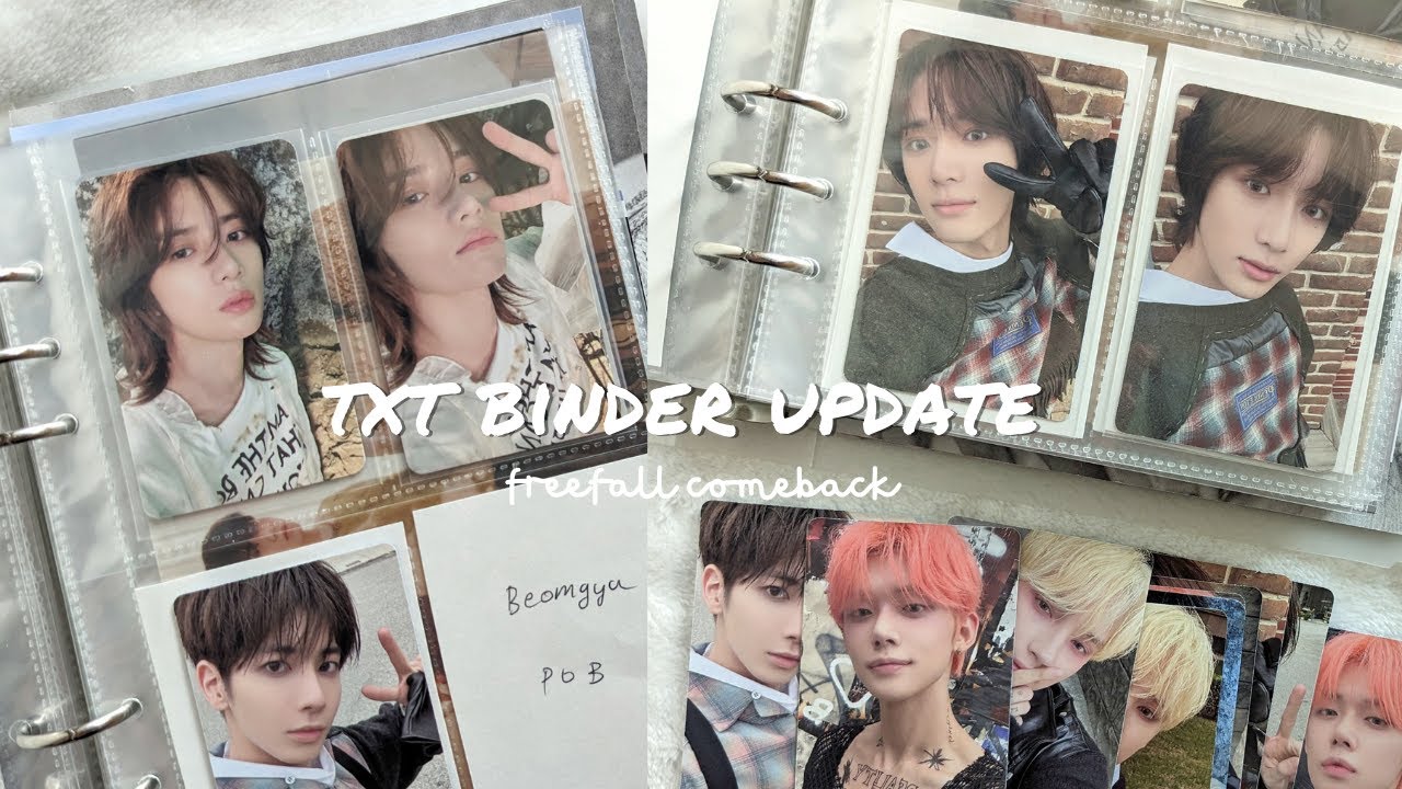 storing kpop photo cards #4┃txt the name chapter freefall ♡ soobin and beomgyu collector