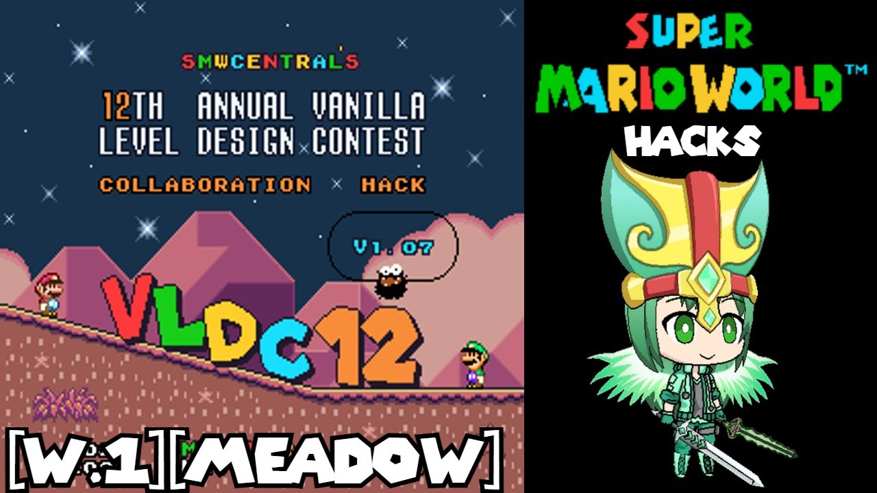 SMW Hack: The 12th Annual Vanilla Level Design Contest - World 1 [Meadow]