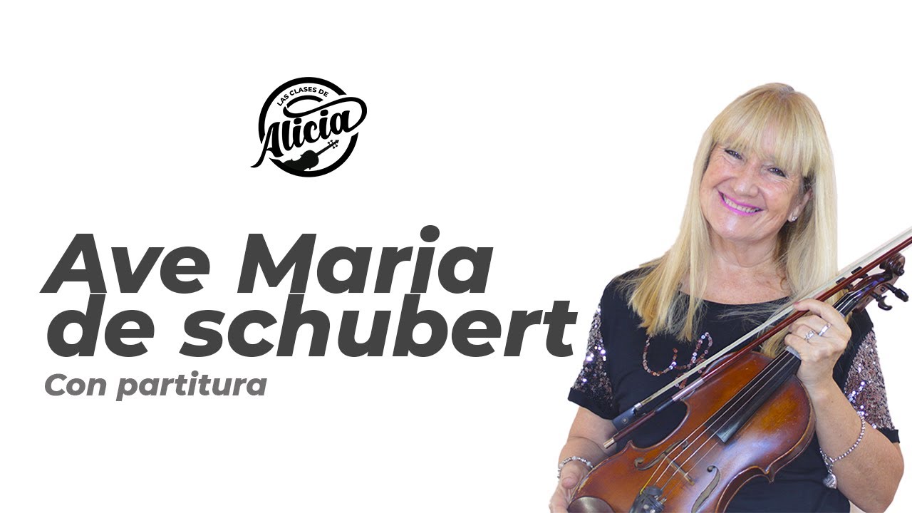AVE MARIA de Schubert - Aprender a tocar en violín (Con Partitura)