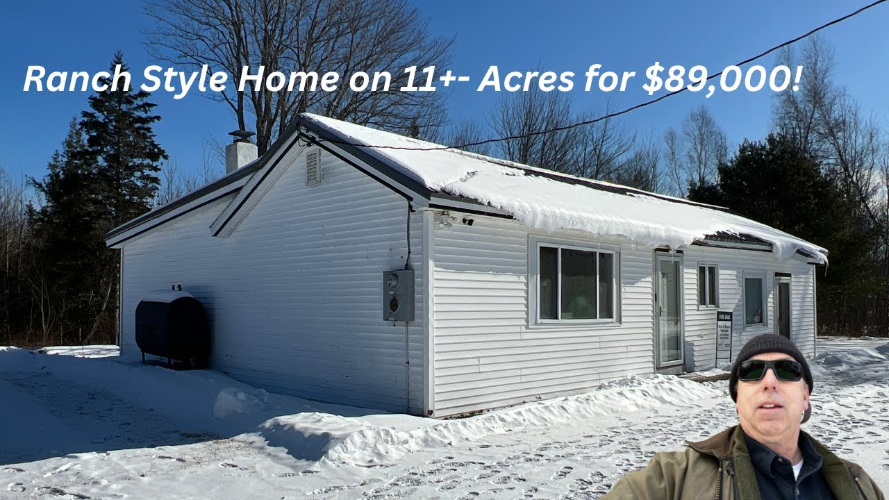 DIY/Investor Opportunity-Ranch Home and 11 +- acres for $89,000-SOLD