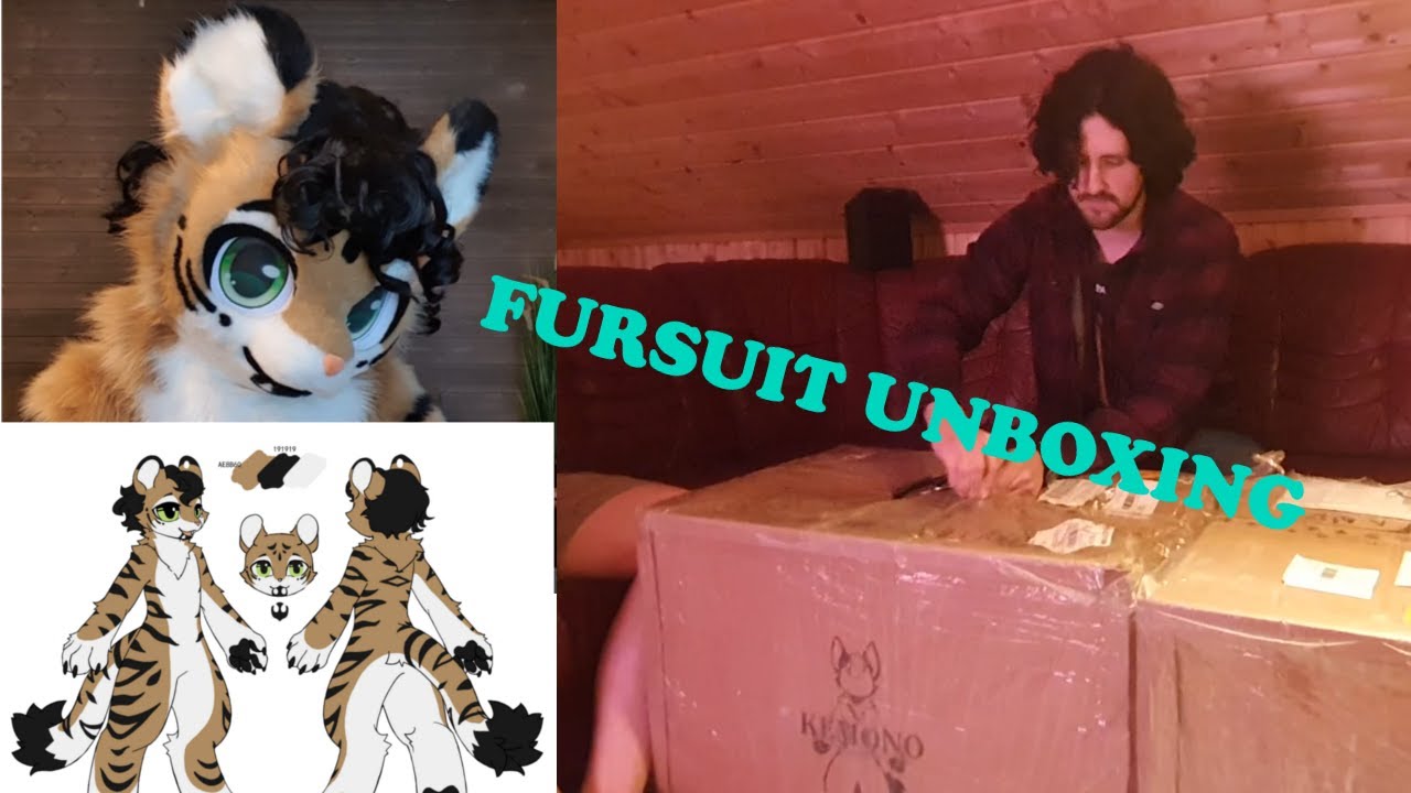 GentleFur fursuit unboxing! - Dan the Tiger
