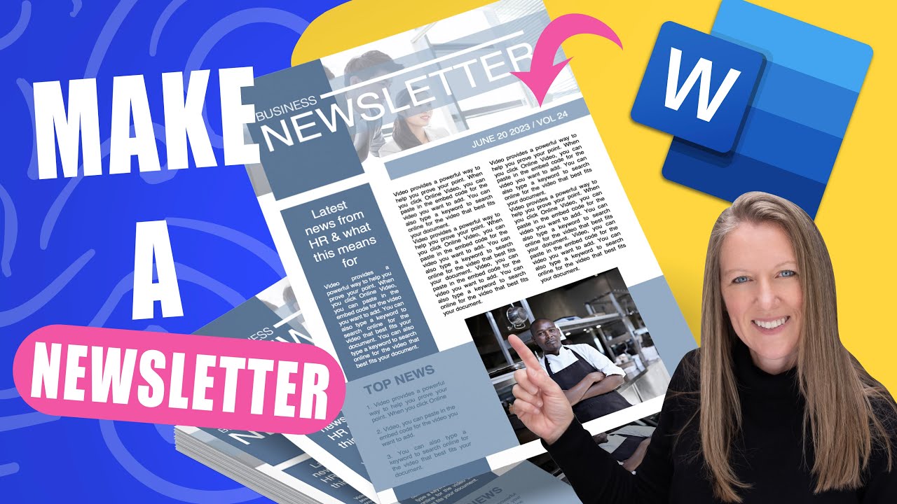 Как создать информационный бюллетень в Word