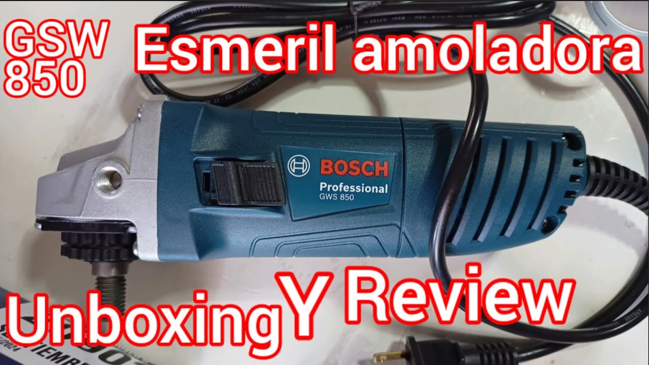 GWS 850 !!Encendido!! Unboxing y chequeo, Esmeril Amoladora angular BOSCH 850 W