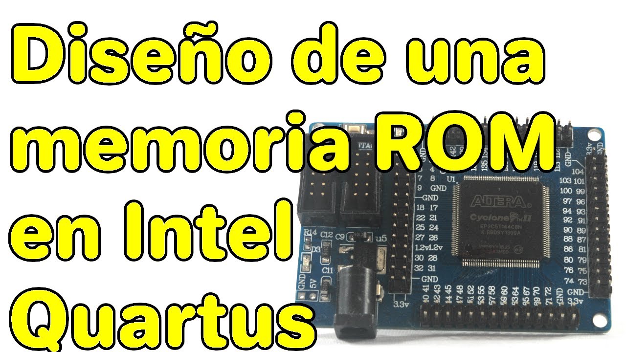 Diseño de una memoria ROM en VHDL usando Intel Quartus Prime