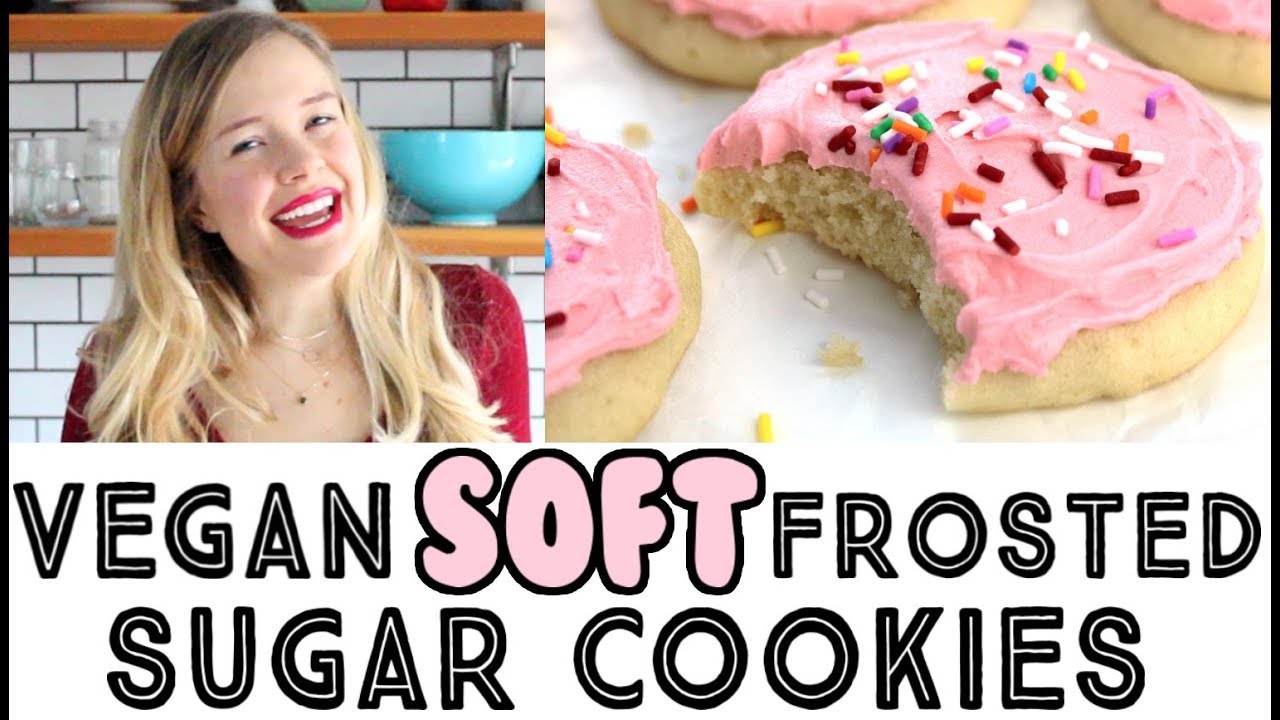 Vegan Soft Frosted Sugar Cookies