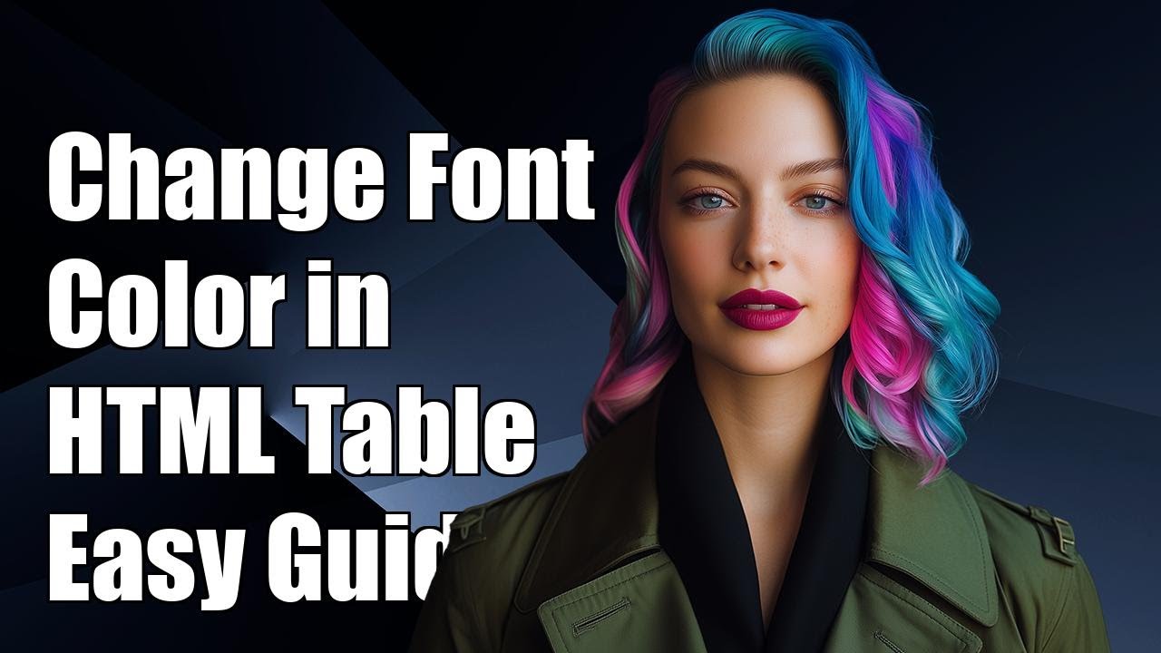 How to Change Font Color in HTML Table: Easy Step-by-Step Guide