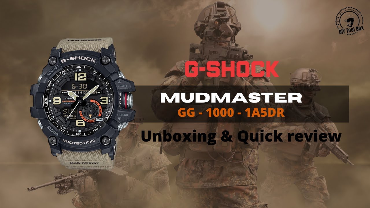G-Shock MUDMASTER GG-1000-1A5 Unboxing and Quick review