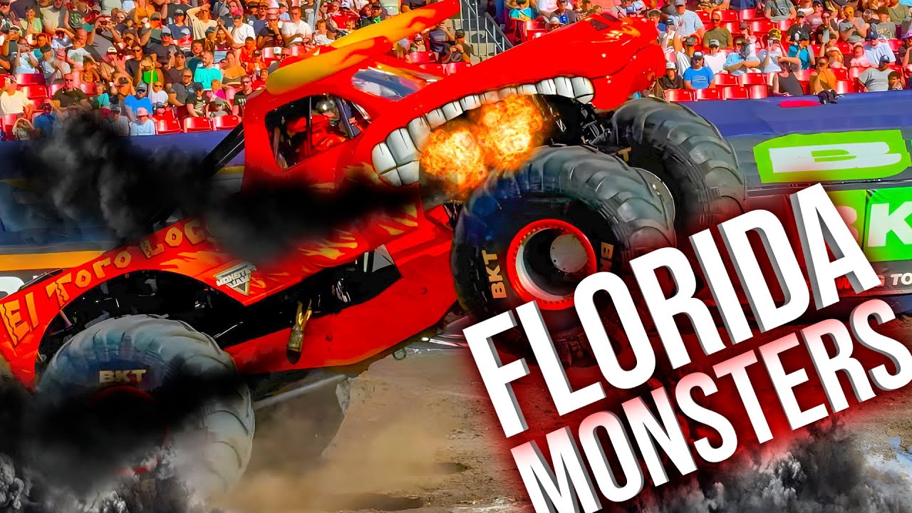 🔥Monster Jam Show: Monster Trucks Jumping, Crashing in real life